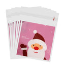 100Pcs/Bag OPP Clear Seal Self Adhesive Plastic Jewelry Santa Packing Bag