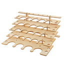 Wooden Paint Bottles Rack Modular Organizer Paint Brushes Holder Storage Tools Stand