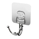 Stainless Steel Wall Mount Self Adhesive Sticky Double Hook Bathroom Kitchen