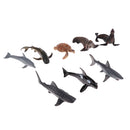 8Pcs/set Plastic Ocean Animals Figure Sea Creatures Model Kid Toy Turtle Whale