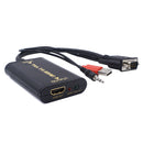 VGA to HDMI Converter 1080P Converter HD Audio AV Converter HDTV Video Cable VGA to HDMI Adapter for TV PC