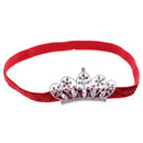 Baby Girls Newborn Princess Shower Party Photo Props Headwear Cute Crown Elastic Headband Red