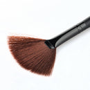Wood Handle Fan Shape Makeup Brush Small Blush Face Powder Foundation Brush