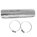 Electroplate Exhaust Pipe Heat Shield with Clamps for Harley