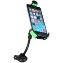 360 Degree Car Vehicle Phone Mount Stand Holder Twin USB 2.1A Quick Charger Current Protection