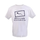 HERE IS A REALLY OLD PICTURE OF ME Letter Printed T-shirt Saying Slogan Tee Funny Cosplay Party Gift White XXL