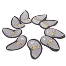 Golf Club Damage Protection Iron Putter Head Cover Set Nylon Protection Case Golf Sports Accessories Pack of 9PCS- Gray