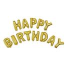 Pretty Happy Birthday Letters Design Foil Balloons Birthday Party Supplies Matte Gold