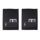2 Pieces Blank Sheet Notation Notebooks: Black Cover, Music Manuscript Paper