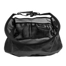 Nylon Fly Fishing Line Tray String Bag Nylon Mesh Stripping Basket Waist Net with Two Pockets Black