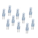 10Pcs Super Bright G4 6V 10w Tungsten Halogen Base Bulb Lamp Light Warm White