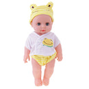 30cm Realistic Vinyl Baby Doll Lifelike Newborn Baby Boy Doll in Yellow Toys