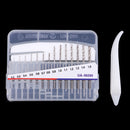 14Pcs/set 0.2-1.5mm Drill Bits Model Building Drilling Tool set Replacement with White Plastic Storage Case