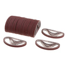 100 Pieces Electric Fabric Cutter/Cutting Machine Abrasive Belts Medium Grit 110mm