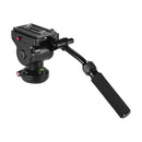 Video Tripod Fluid Head With Handle Quick Release Plates For Canon Nikon