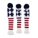 3Pcs/set Golf Pom Pom Head Covers No.#1 #3 #5 Club Knitted Rescue Headcovers Knit Socks Protector