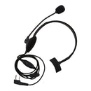 2 Pin Noise Canceling Headset Headphone with PTT Mic for 2 way Radio Walkie Talkie Kenwood Puxing Wouxun Baofeng (Black)