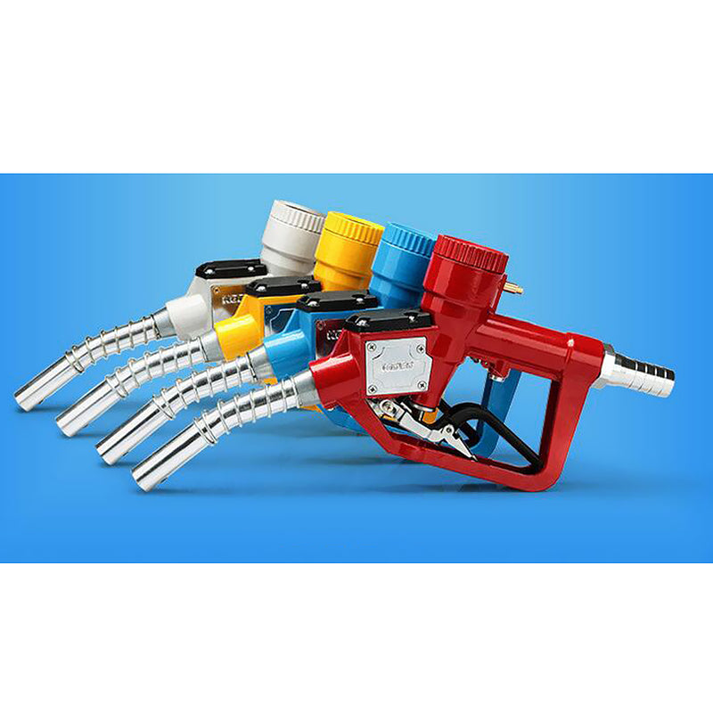 1" Nozzle Fuel Delivery Gun Gasoline Diesel Oil Nozzle Dispenser Flow Meter