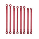 8pcs Aluminum 1:10 RC Car Axle Link Rod Kits for Axial SCX10 Monster Truck