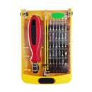 37 Pieces Multi Purpose Hardware Screwdriver Hand Tools Set Kit for Household Appliances Repair