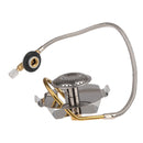 Stainless Steel Split Gas Stove Burner With Gas Preheating Device Low Temperature Low Air Pressure Camping Stove Equipment