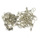 50 Sets Tibetan Style Antique Silver S Hook and Eye Clasps Jewelry Findings