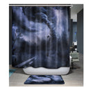 Home Bedroom Shower Room Door Window Decor Fabric Water-Resistant 3D Shower Curtain With 12 Hooks 6