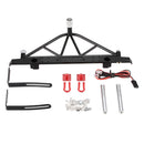 Metal Rear Bumper w/ 2 LED & Spare Tire Rack for Axial SCX10 1/10 RC Crawler