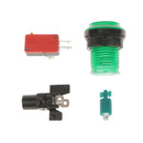 32mm 12V LED Arcade Video Game Button Switch with Microswitch Push Buttons Green