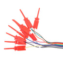 10 Channel Input Test Hook Clip + Jumper Cable For Logic Analyser Nalyser Test