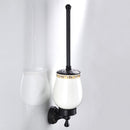 Toilet Brush and Holder Set Longer Brush Handle for Bathroom , Wall Mounted