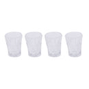 Dollhouse Miniature 4 Pieces Multicolor Drinking Water Glass Cups Set for 1:12 Scale