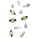 11pcs White LED Lights Interior for T10 and 31mm Car Map Dome License Plate