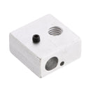 20x20x10mm Aluminum Heater Block for Makerbot MK7 MK8 3D Printer Nozzle & Nozzle Throat Hole M6
