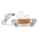 4-Port Powered Desktop USB Hub with LED Light Indicator for Laptop Computer