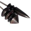 DIY Sharp Tip Narra Leather Burnisher Edge Slicker Leathercraft Polishing Tool Drill Ebony 2 Size