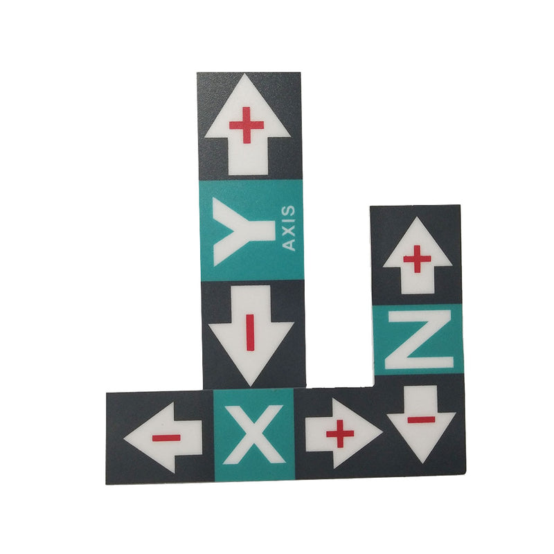 1 Set Engraving Machine Nameplate Operation Instruction Direction Stickers