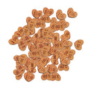 50pcs Rustic I Do Me Too Love Heart Wooden Pieces Cutout Craft Wedding Decor