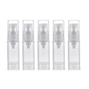 5x 5ml Clear Vacuum Pump Bottle Cosmetic Lotions Container Tubes Dispenser