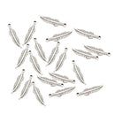 20Pcs Vintage Leaf Feathers Charms Beads Pendant Jewelry DIY Making Crafts