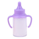 Reborn Infant Doll Magic Feeding Bottles Baby Doll Supplies Nursing Accessories Liquid Disappearing Milk Bottles With Two Handles