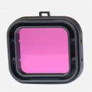 Underwater Diving Lens UV Filter Converter for GoPro Hero 4/3+ -Purple