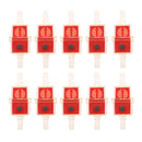 10pce Petrol Inline Fuel Filter Car Fit 6mm Pipes Red,Easy to install