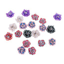 Set of 20PCS 15mm Colorful Rose Flower Polymer Clay Beads For Scrapbooking Jewelry Necklace Bracelet Making Findings