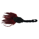 Vintage Feather Headband Ladies Crystal Party Headpiece Flapper Fancy Dress