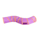 Collapsible 130cm Tube Play Tunnel Fun Hide Toy For Pet Cat Rabbit Ferrets, S- Shaped Design