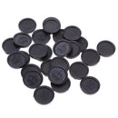 Set of 24 Pieces Plastic Currency Chips Poker Casino Chips Board Game with Crown Pattern DIY Craft Party Fun Black