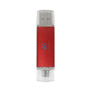 DOVEWILL 2 in 1 OTG Micro USB 2.0 Flash Pen Drive Memory Stick for Android Phone PC Red 64GB