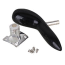Silver Plating Base Bassoon Hand Holder Saddle Rest with 4 Screw Set Kit Instrument Parts