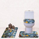 Set Of 3PCS Safe Slip Resistant Flannel Bath Mat With Toilet Rug & Seat Cover Entrance Door Bathroom Coffee Study Kitchen Bed Decor Rug Underwater
